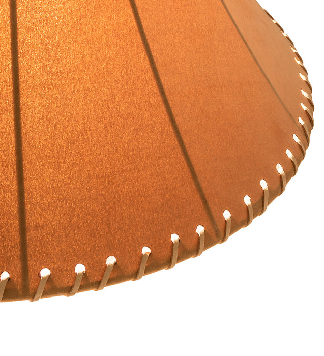 Meyda Tiffany 26353 Shade, Dark Tan Faux Leather
