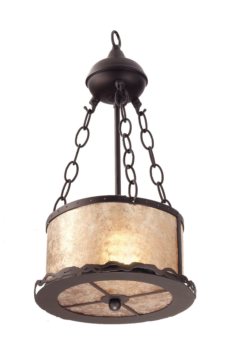 Meyda Tiffany 26924 One Light Inverted Pendant, Timeless Bronze