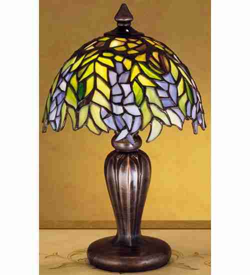 Meyda Tiffany 27022 One Light Table Base, Mahogany Bronze