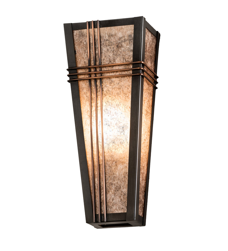 Meyda Tiffany 28715 One Light Wall Sconce, Craftsman Brown
