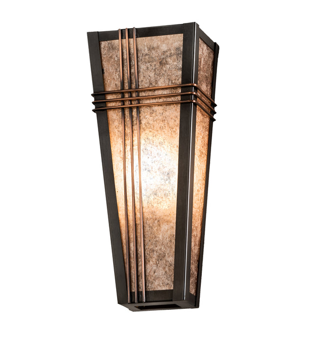 Meyda Tiffany 28715 One Light Wall Sconce, Craftsman Brown