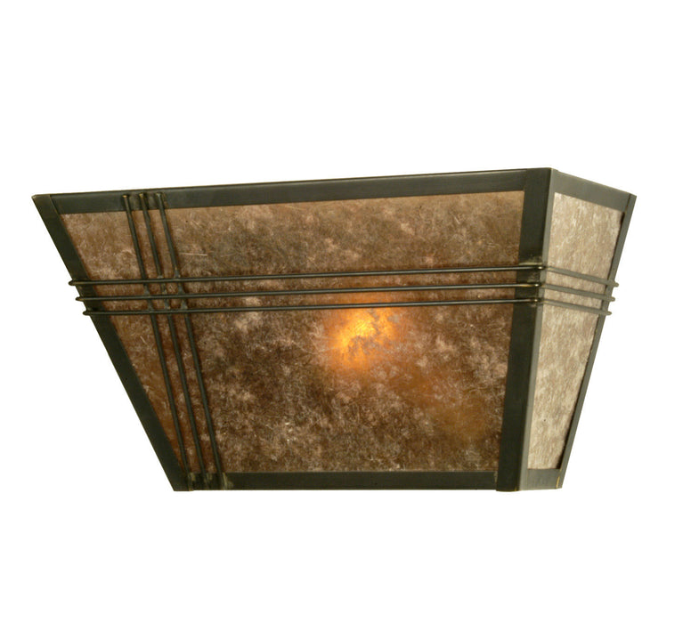 Meyda Tiffany 28716 One Light Wall Sconce, Craftsman Brown