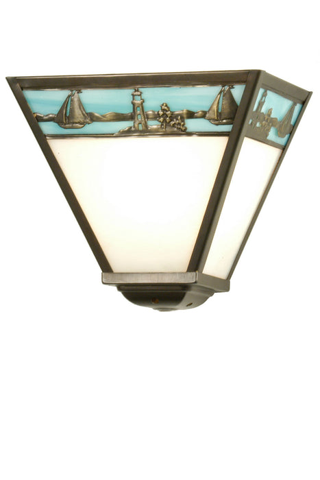 Meyda Tiffany 29114 One Light Wall Sconce, Antique Brass