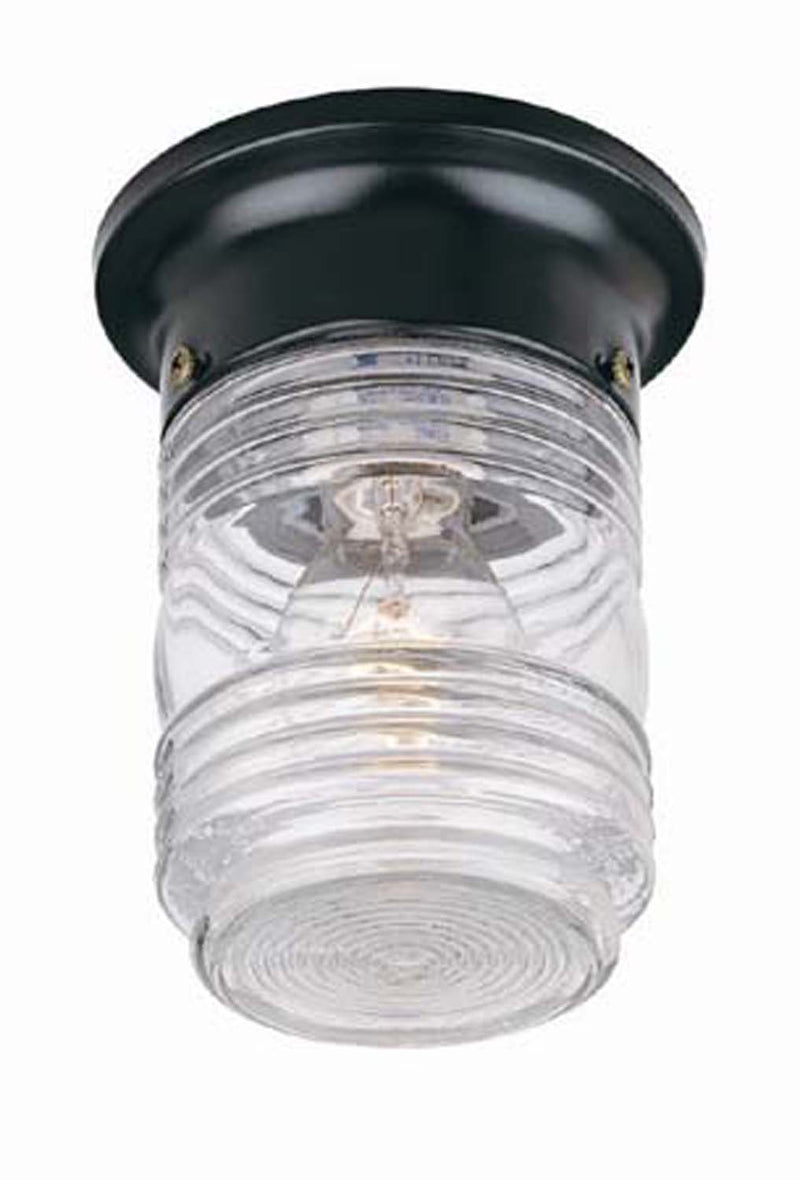 Acclaim Lighting 101BK One Light Ceiling Mount, Matte Black