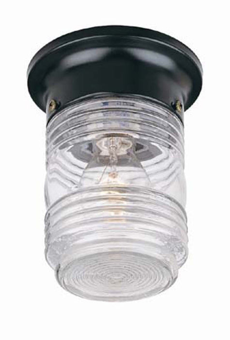 Acclaim Lighting 101BK One Light Ceiling Mount, Matte Black