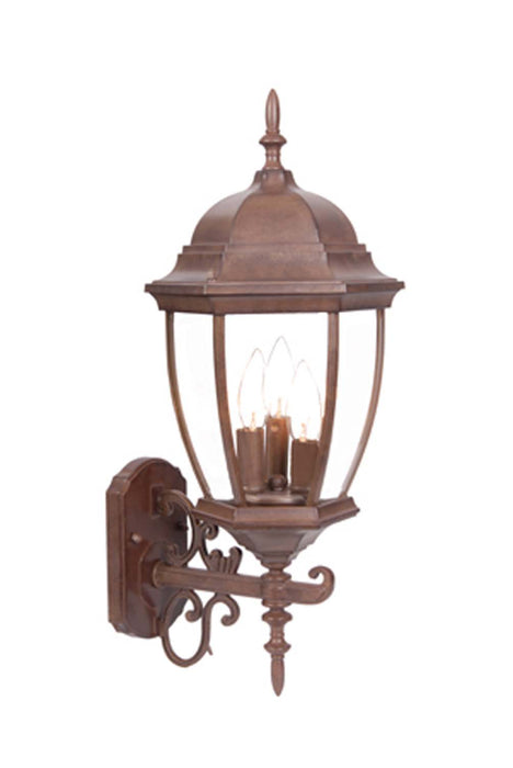Acclaim Lighting 5013BW Three Light Wall Sconce, Burled Walnut