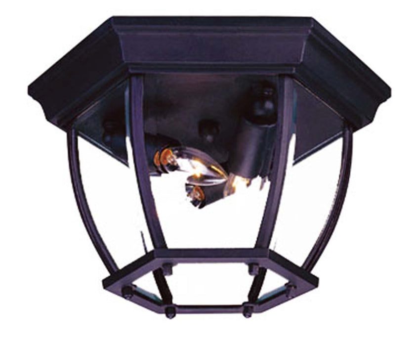 Acclaim Lighting 5602BK Three Light Flushmount, Matte Black