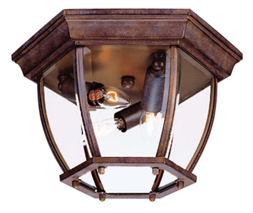 Acclaim Lighting 5602BW Three Light Flushmount, Burled Walnut