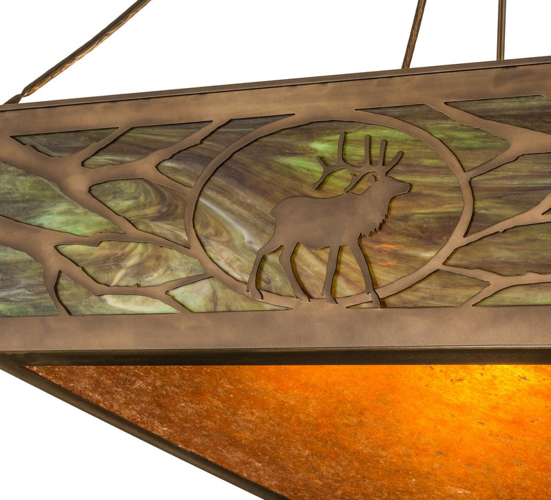Meyda Tiffany 29128 Six Light Inverted Pendant, Antique Copper