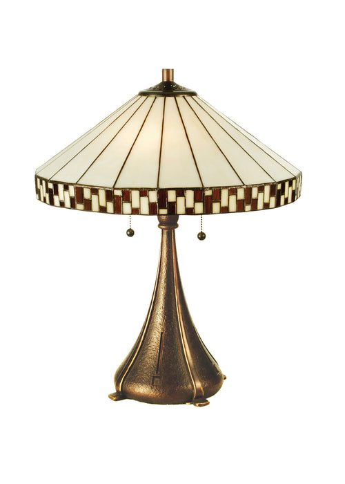 Meyda Tiffany 29137 Table Lamp, Mahogany Bronze