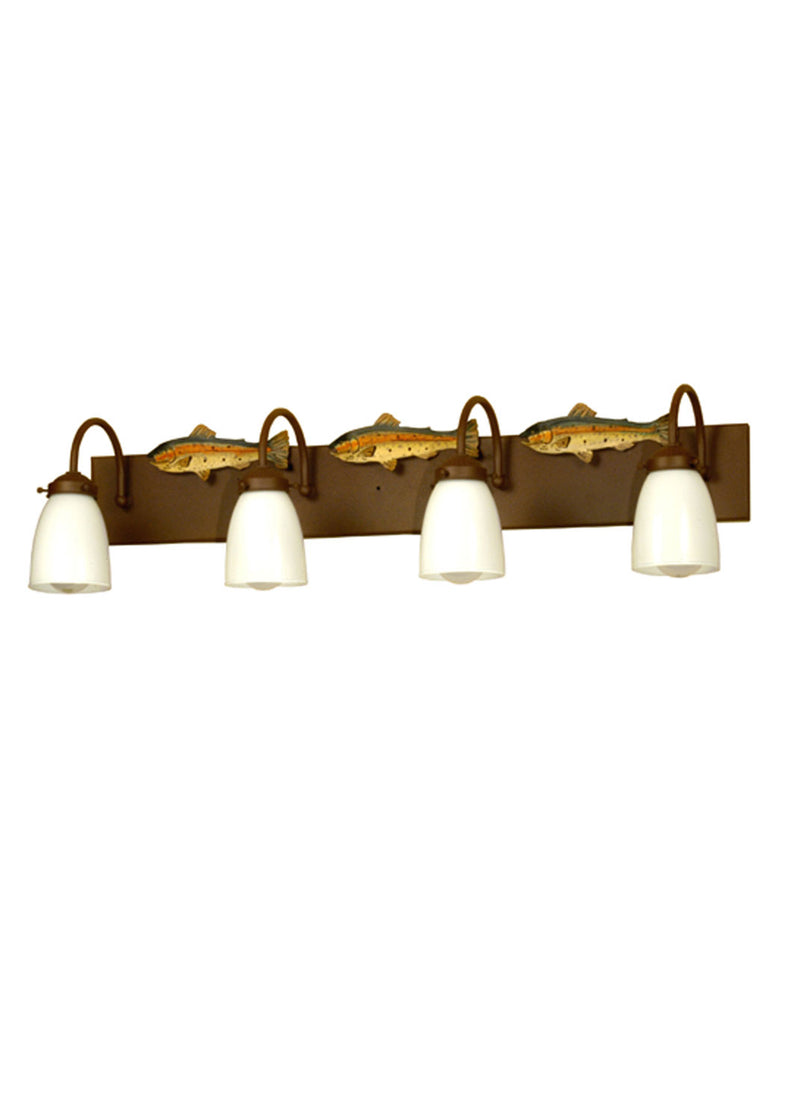 Meyda Tiffany 29493 Four Light Vanity, Rust
