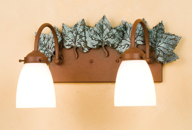 Meyda Tiffany 29495 Two Light Wall Sconce, Rust