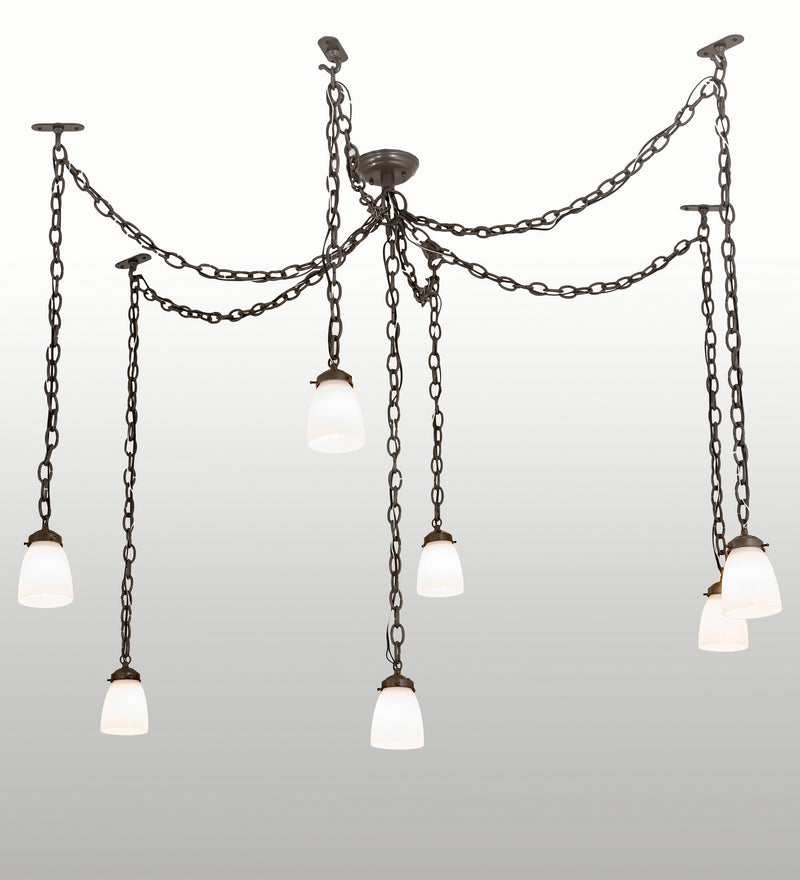 Meyda Tiffany 29588 Seven Light Pendant, Timeless Bronze