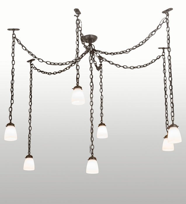 Meyda Tiffany 29588 Seven Light Pendant, Timeless Bronze