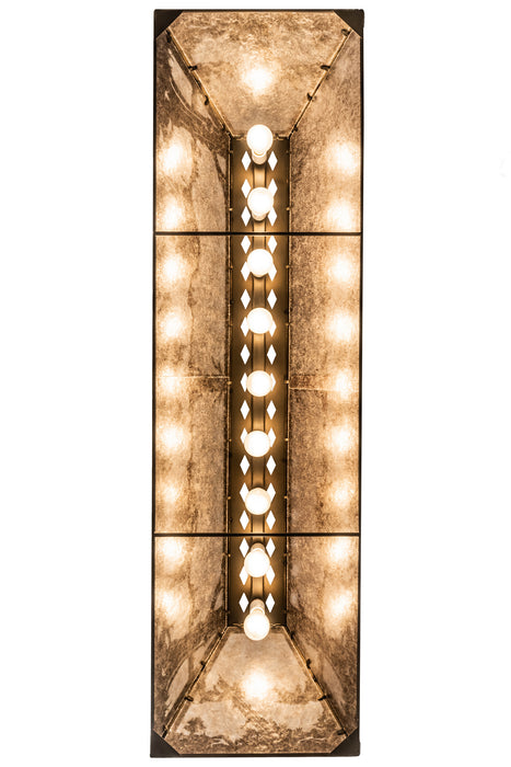 Meyda Tiffany 30148 Nine Light Oblong Pendant, Antique Copper