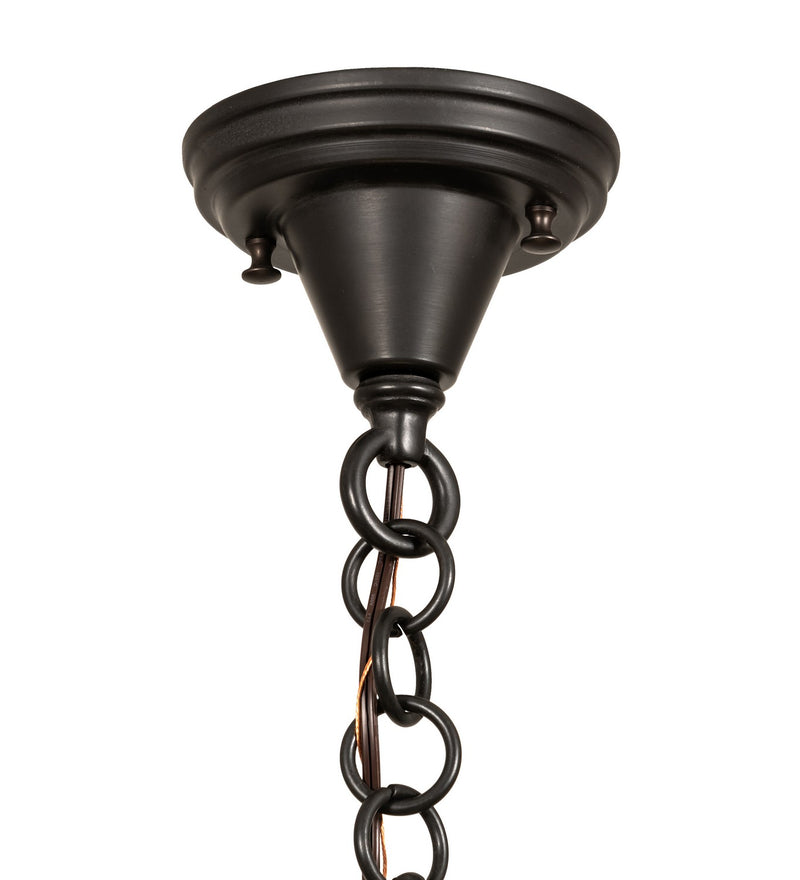 Meyda Tiffany 30223 One Light Pendant, Craftsman Brown