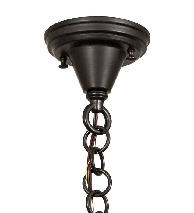 Meyda Tiffany 30223 One Light Pendant, Craftsman Brown