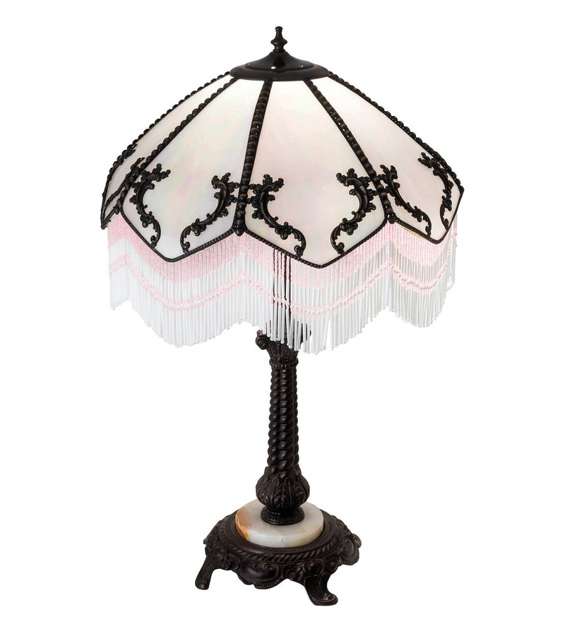 Meyda Tiffany 31313 One Light Table Lamp, Mahogany Bronze