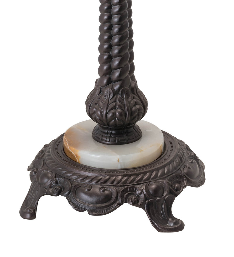 Meyda Tiffany 31313 One Light Table Lamp, Mahogany Bronze