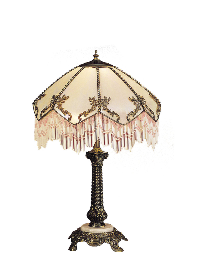 Meyda Tiffany 31313 One Light Table Lamp, Mahogany Bronze
