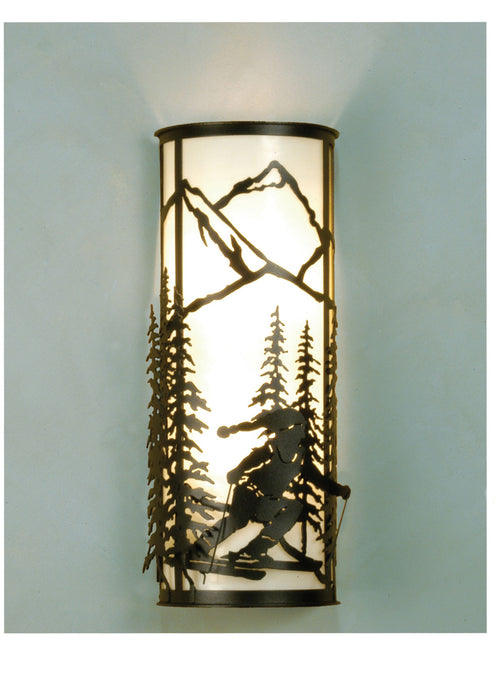 Meyda Tiffany 31515 Two Light Wall Sconce, Textured Black