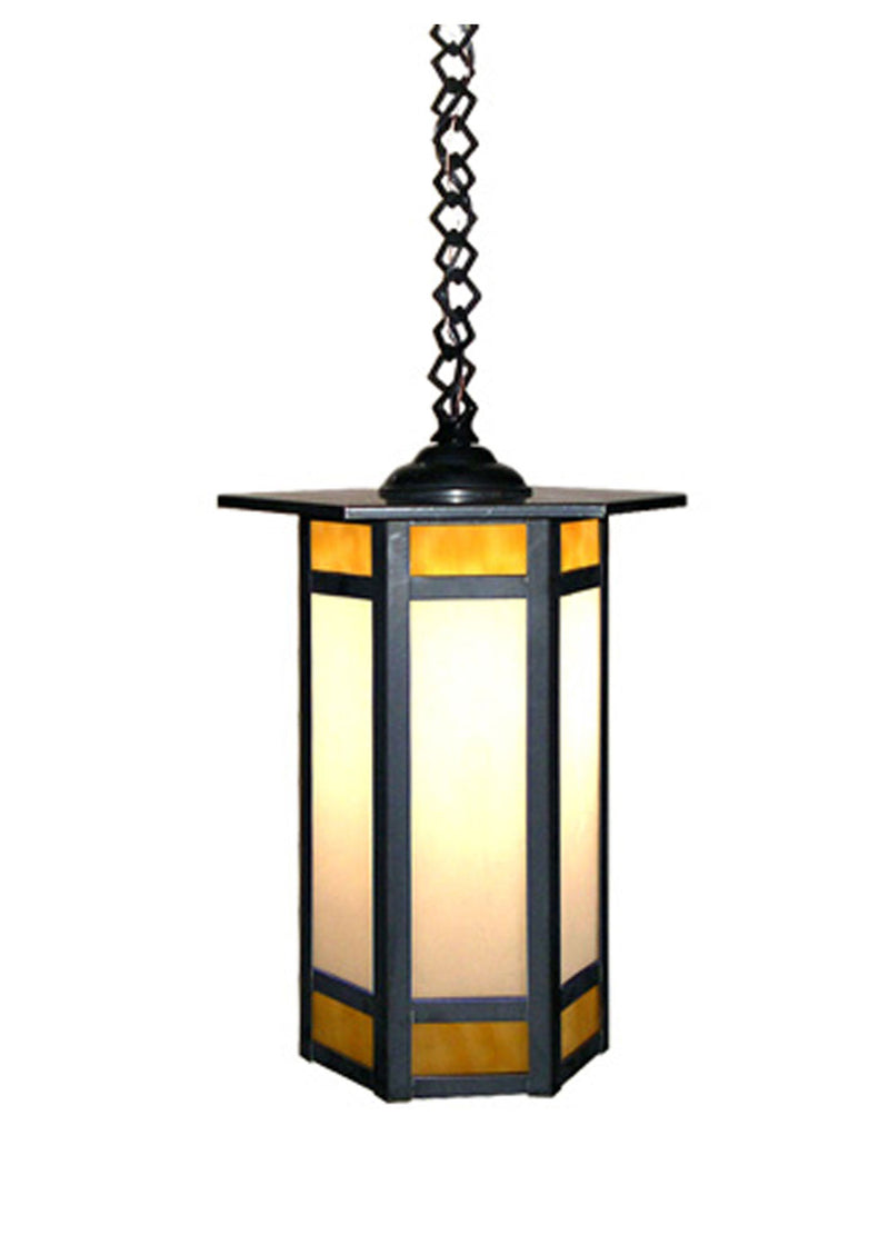 Meyda Tiffany 31547 One Light Pendant, Craftsman Brown