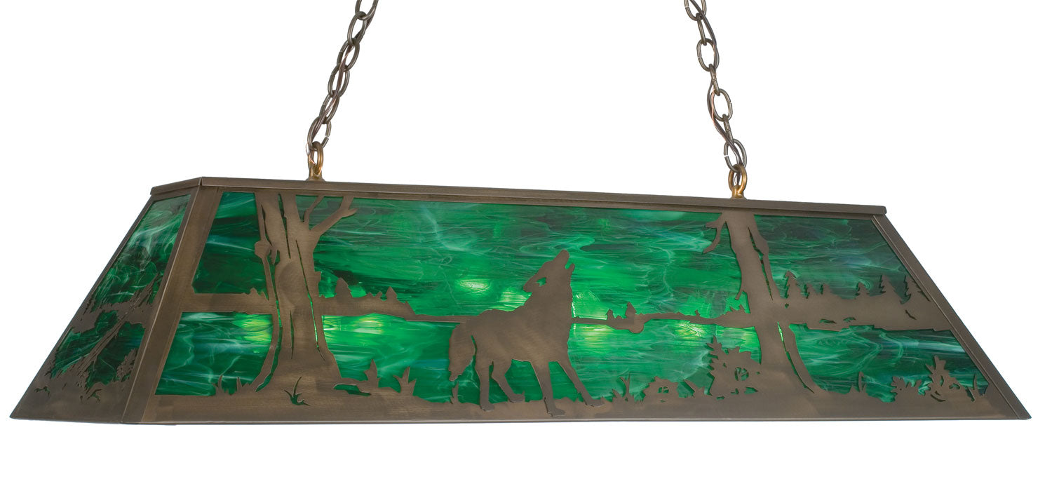 Meyda Tiffany 31634 Six Light Pendant, Antique Copper