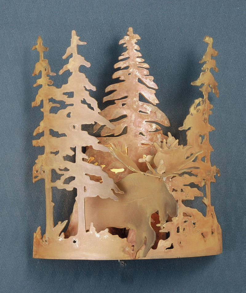 Meyda Tiffany 31660 One Light Wall Sconce, Rust