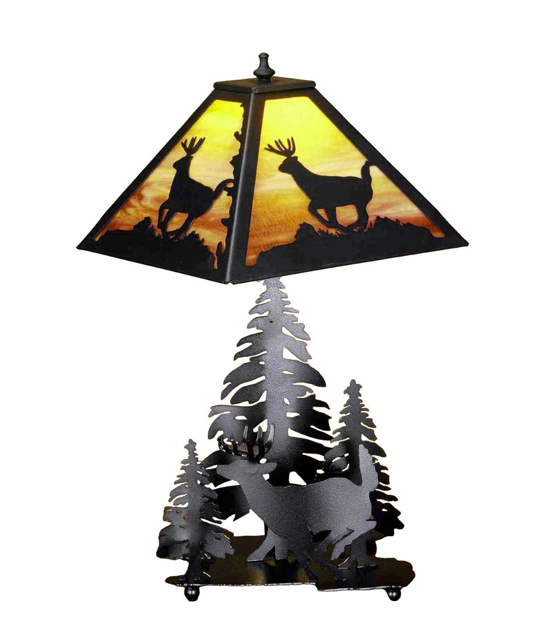 Meyda Tiffany 32550 Table Lamp, Craftsman Brown