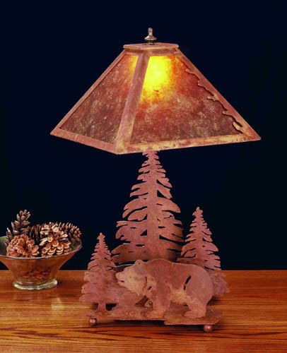 Meyda Tiffany 32554 Table Lamp, Craftsman Brown