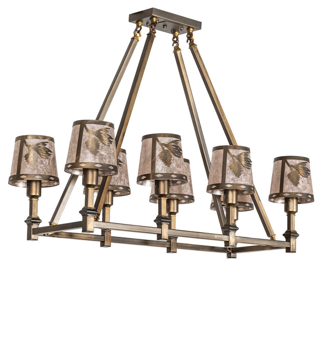 Meyda Tiffany 36610 Eight Light Chandelier, Antique Copper