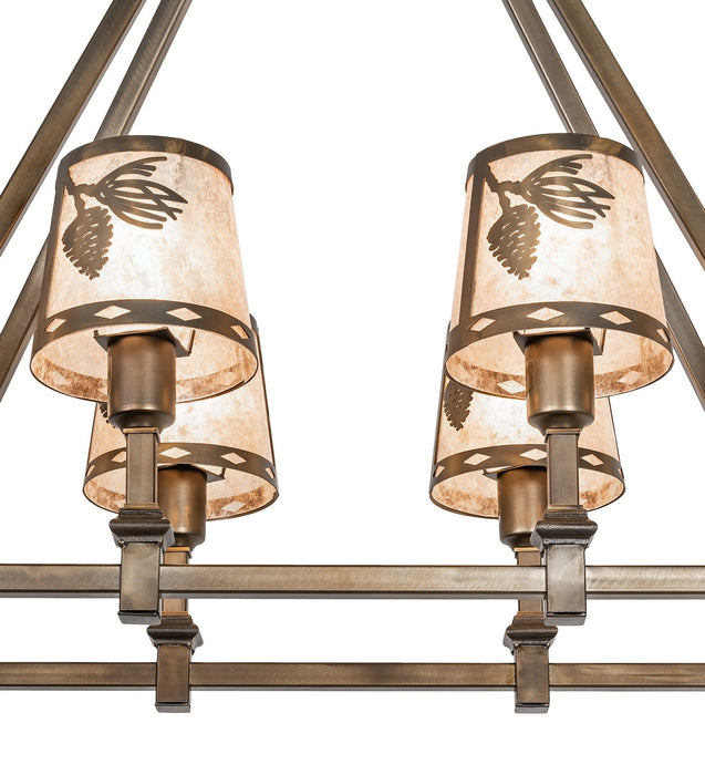 Meyda Tiffany 36610 Eight Light Chandelier, Antique Copper