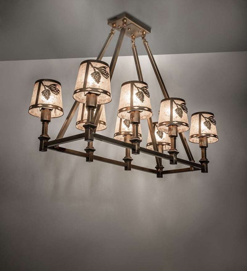 Meyda Tiffany 36610 Eight Light Chandelier, Antique Copper