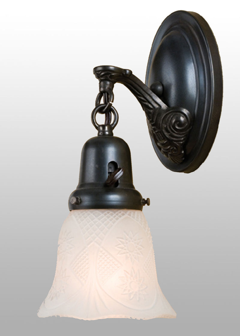 Meyda Tiffany 36613 One Light Wall Sconce, Craftsman Brown