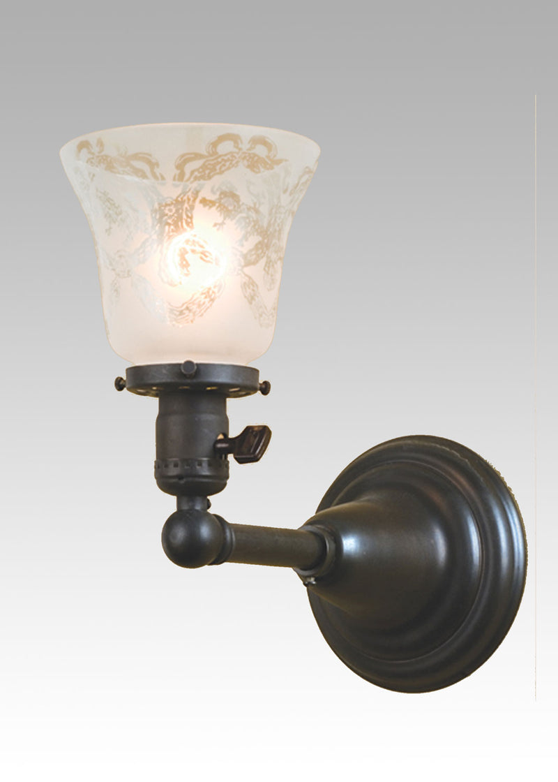 Meyda Tiffany 36616 One Light Wall Sconce, Craftsman Brown