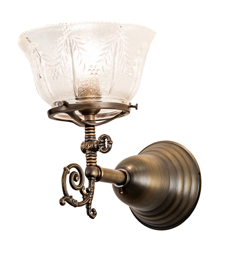 Meyda Tiffany 36617 One Light Wall Sconce, Antique,Brass Tint