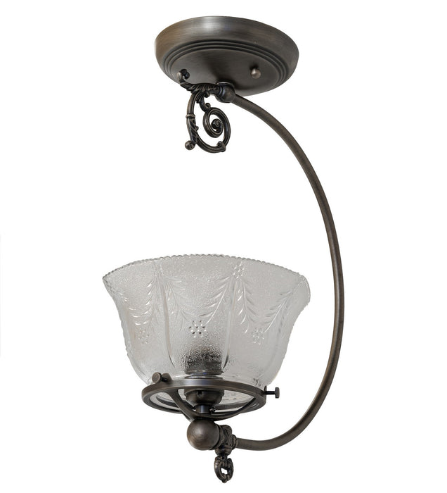 Meyda Tiffany 36618 One Light Semi-Flushmount, Antique