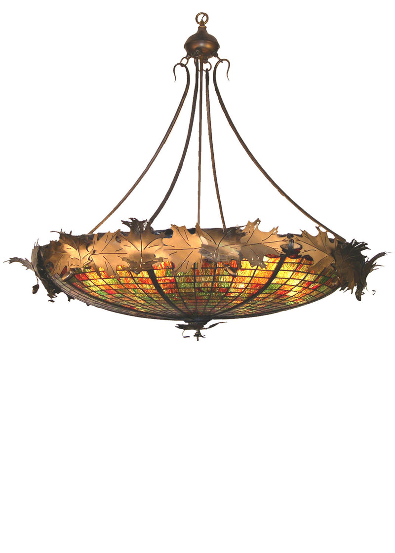 Meyda Tiffany 37514 Six Light Inverted Pendant, Antique Copper