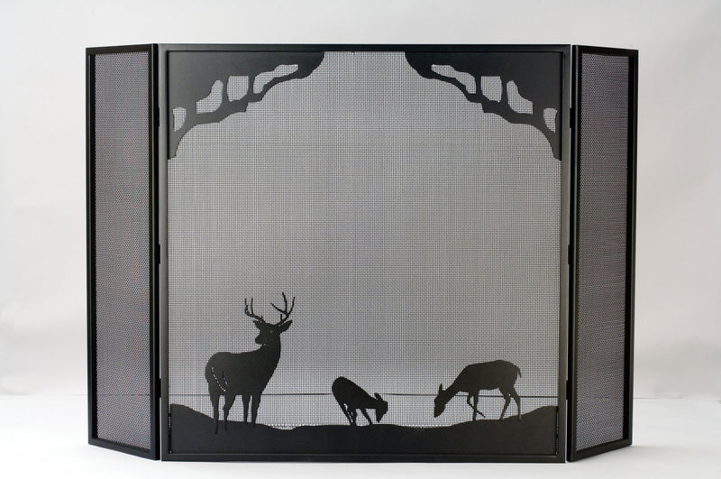 Meyda Tiffany 38521 Fireplace Screen, Textured Black