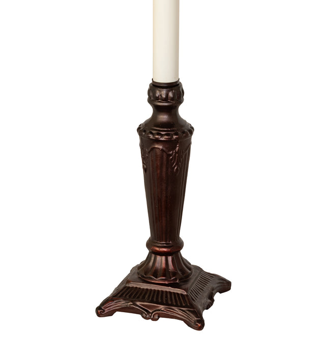 Meyda Tiffany 47840 One Light Table Lamp, Polished Stainless Steel