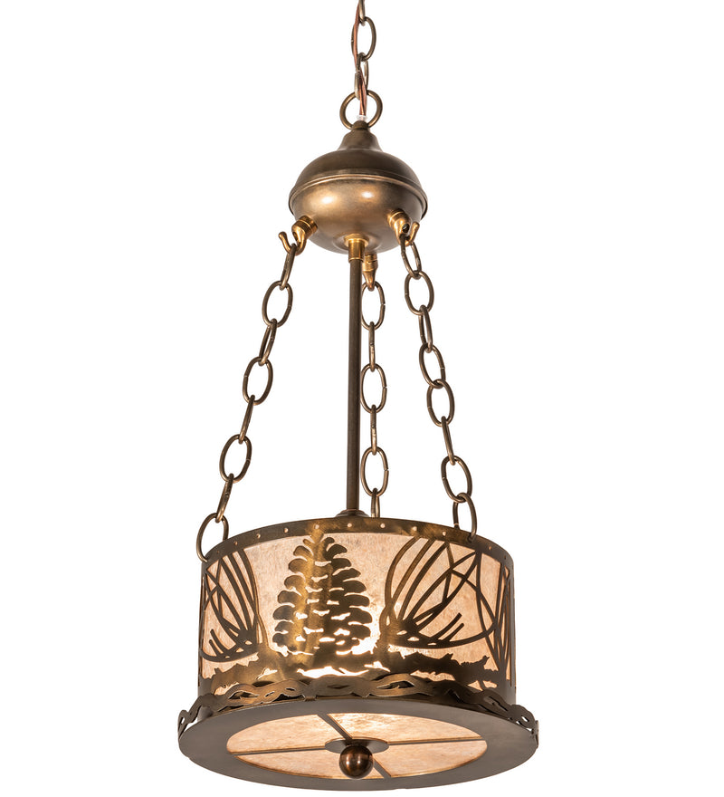 Meyda Tiffany 48347 One Light Inverted Pendant, Antique Copper