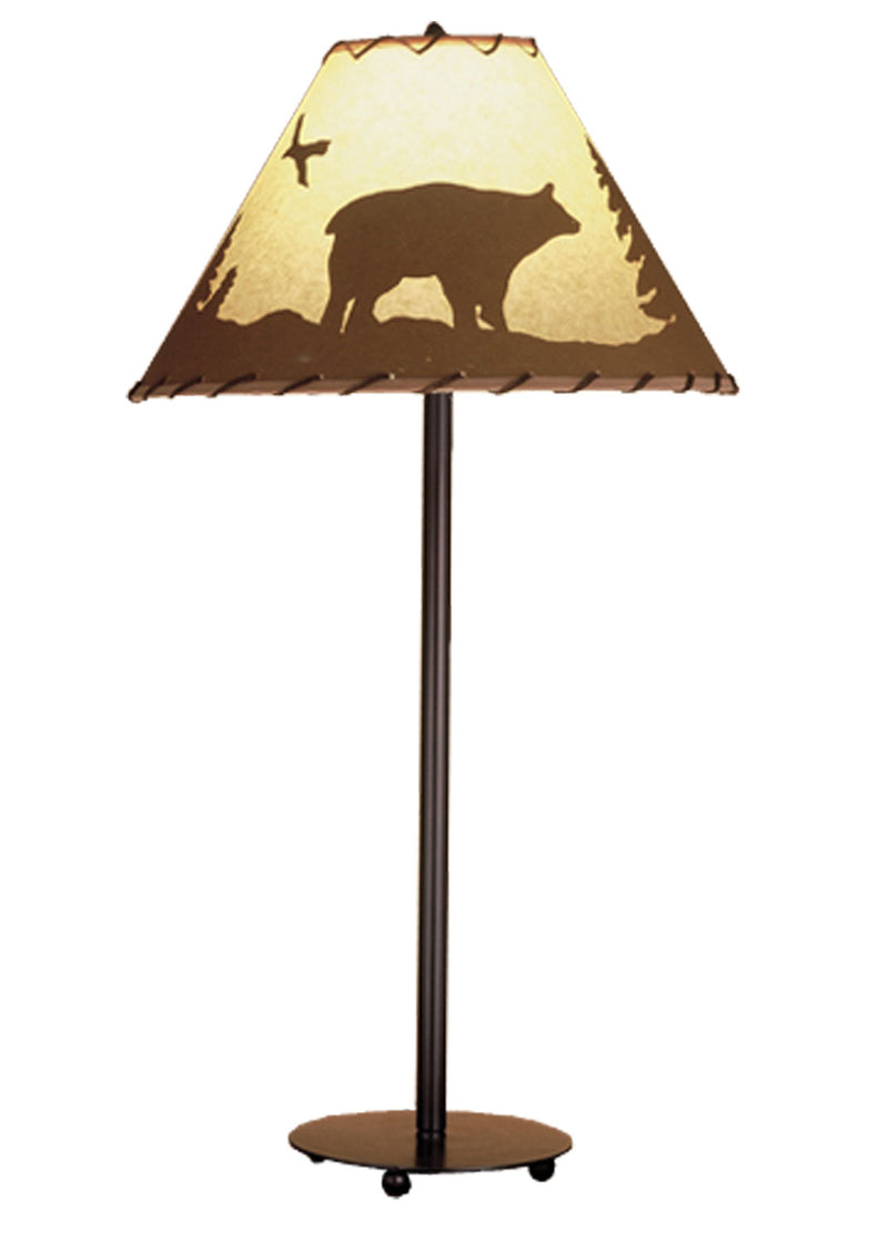 Meyda Tiffany 48465 One Light Table Lamp, Antique Copper