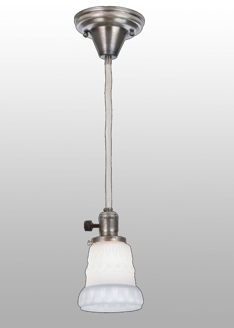 Meyda Tiffany 48799 One Light Mini Pendant, Antique Nickel