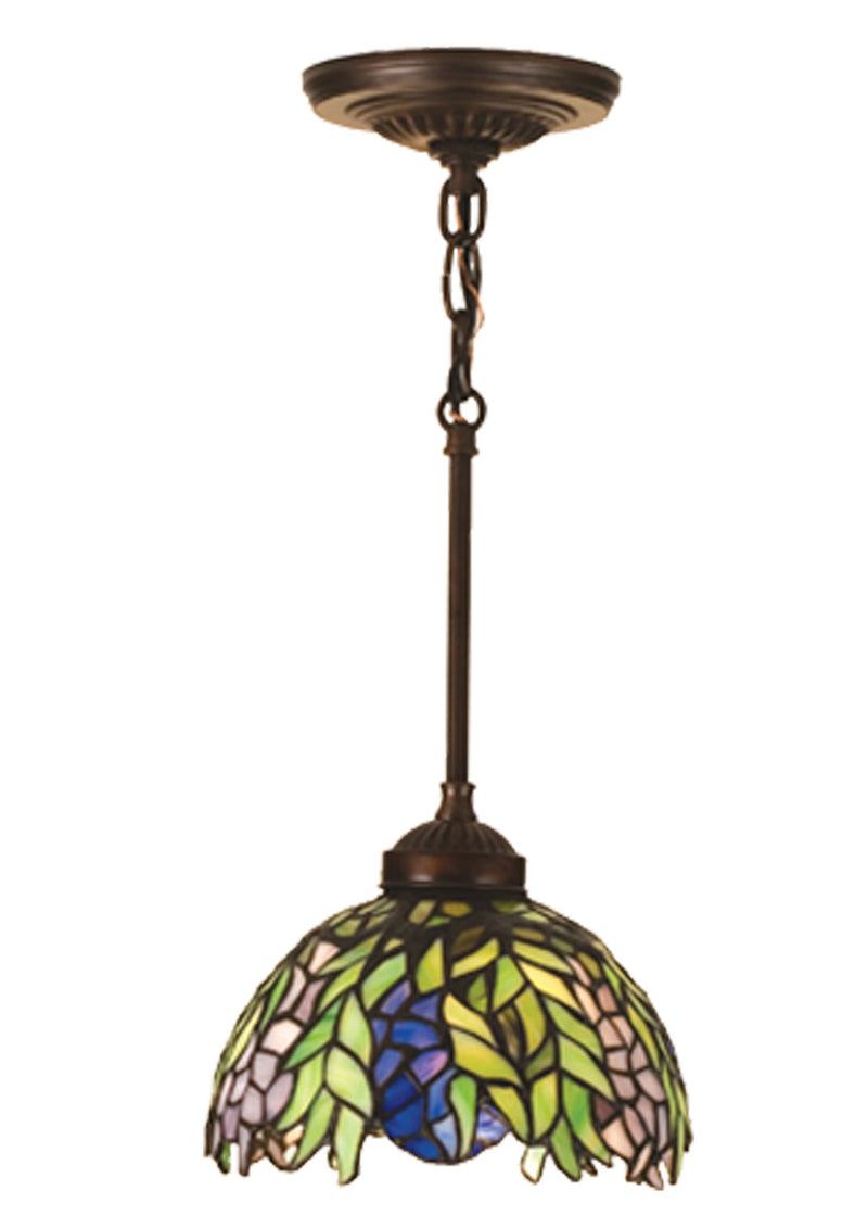 Meyda Tiffany 48922 One Light Mini Pendant, Rust