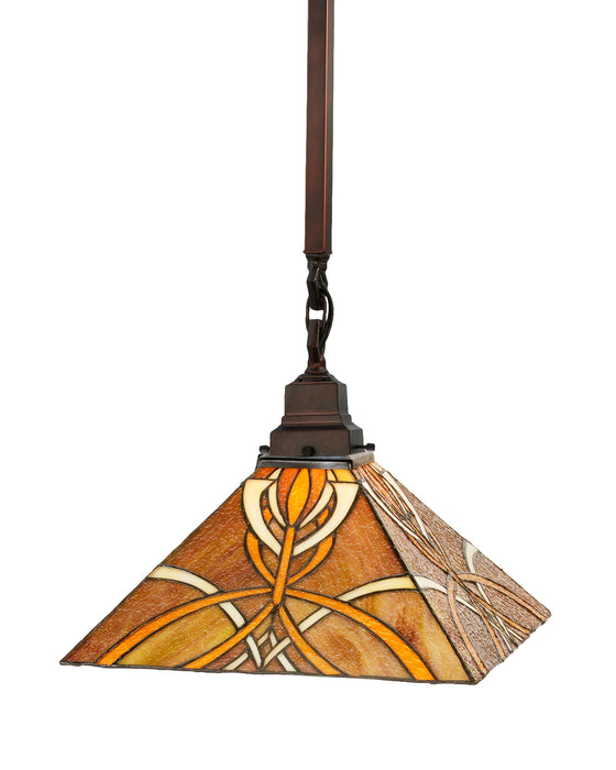 Meyda Tiffany 49145 One Light Pendant, Xaia Ha Beige