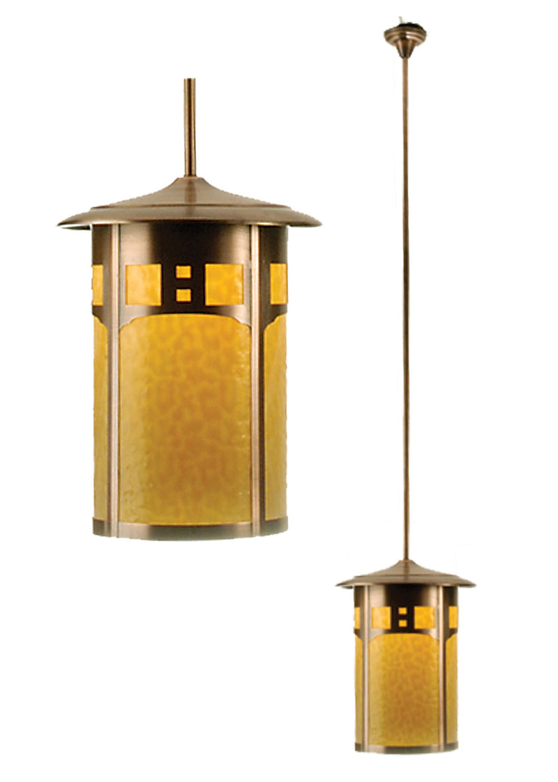 Meyda Tiffany 49832 One Light Pendant, Antique Brass