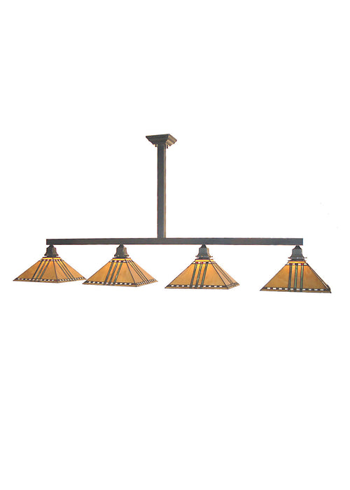 Meyda Tiffany 50038 Four Light Island Pendant, Timeless Bronze