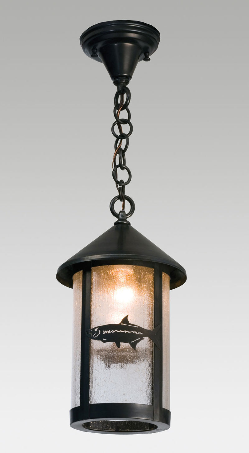 Meyda Tiffany 50096 One Light Pendant, Craftsman Brown