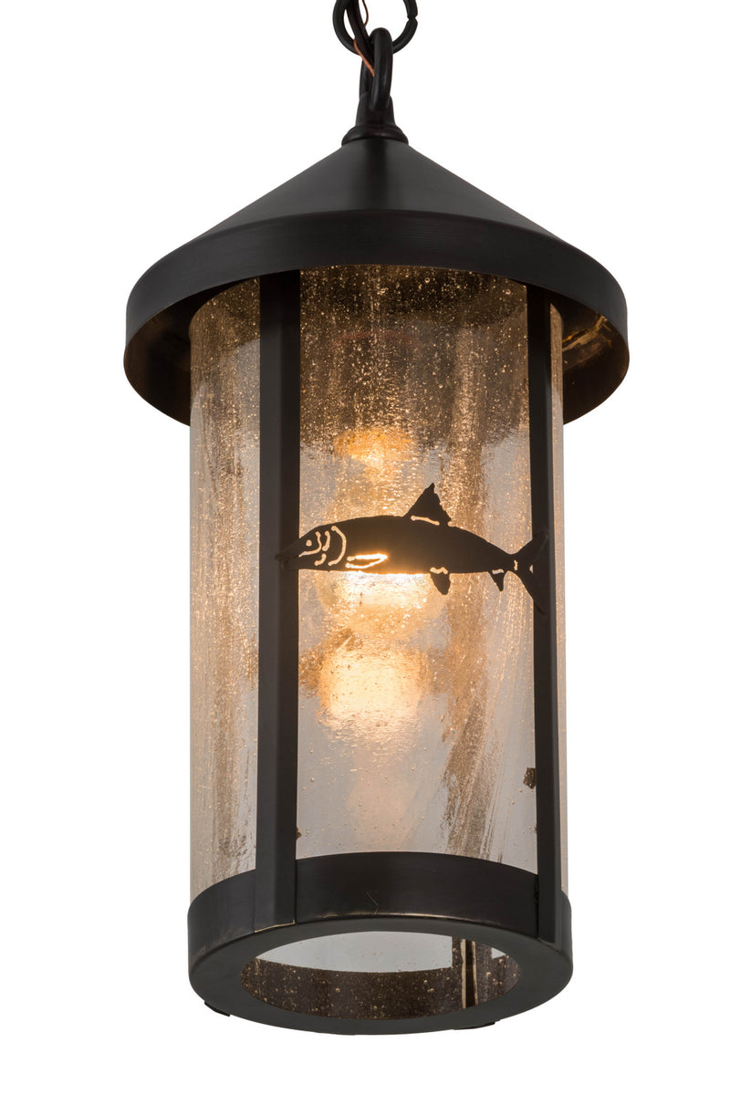 Meyda Tiffany 50116 One Light Pendant, Craftsman Brown