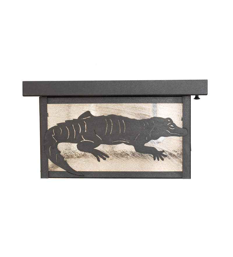 Meyda Tiffany 50121 Two Light Flushmount, Craftsman Brown